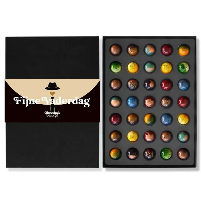 Chocoladebezorgd Vaderdag bonbons 35 stuks alcoholvrij