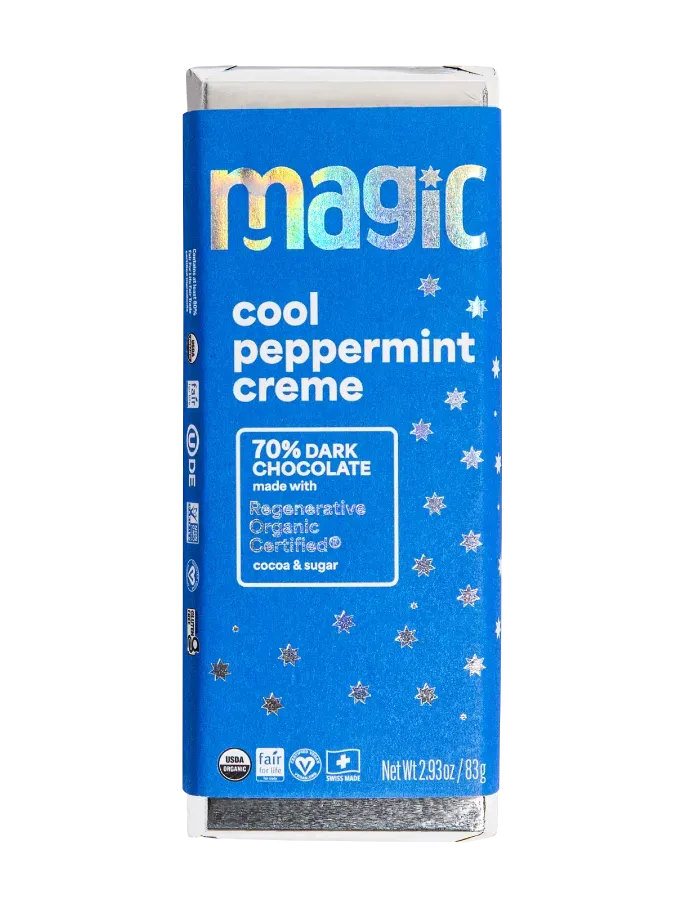 Magic Cool Peppermint Creme 70% chocoladereep pepermunt