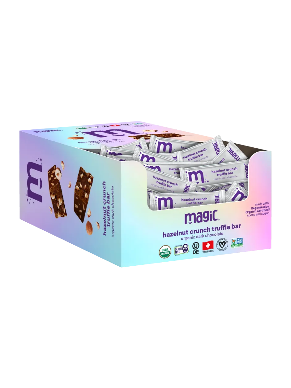 Magic Chocolate Hazelnut Crunch truffelrepen 60x15g puur