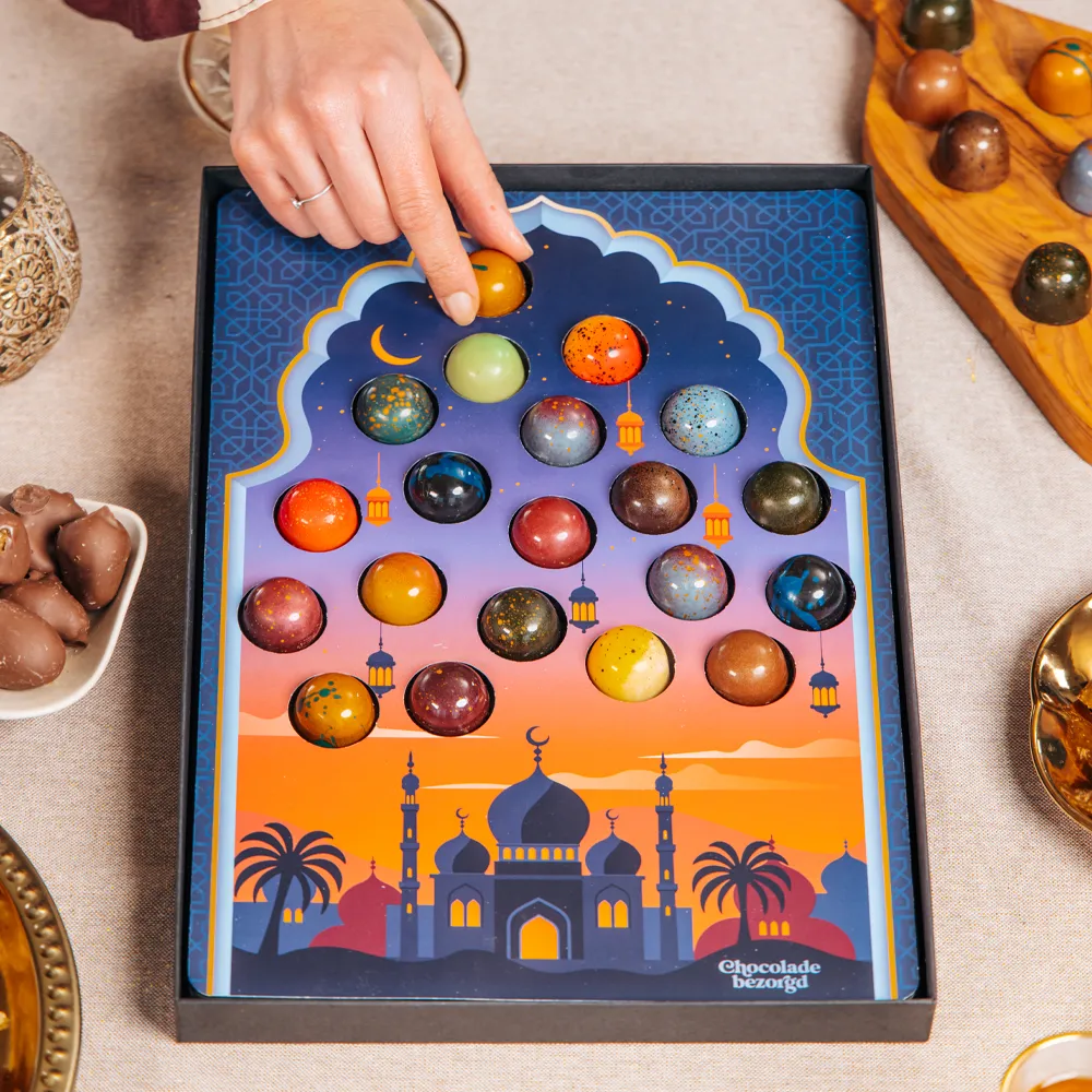 Chocoladebezorgd Eid Mubarak box 20 stuks halal