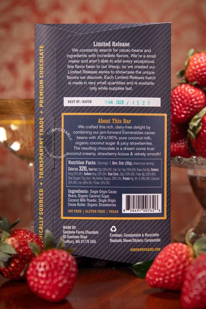 Goodnow Farms Limited Release Berry Coconut chocoladereep vegan