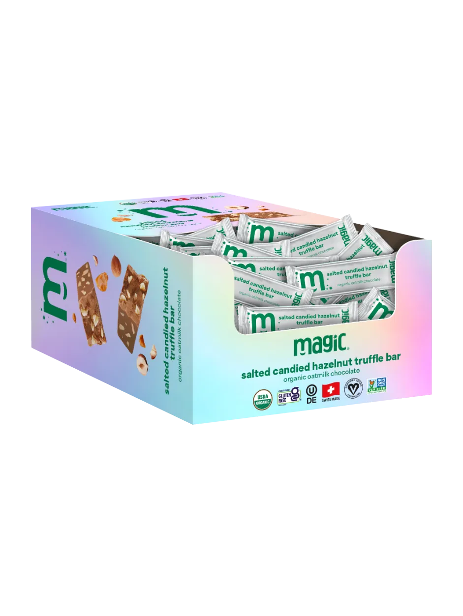 Magic Chocolate Truffle Bars truffelreep gezouten hazelnoot 60x15g