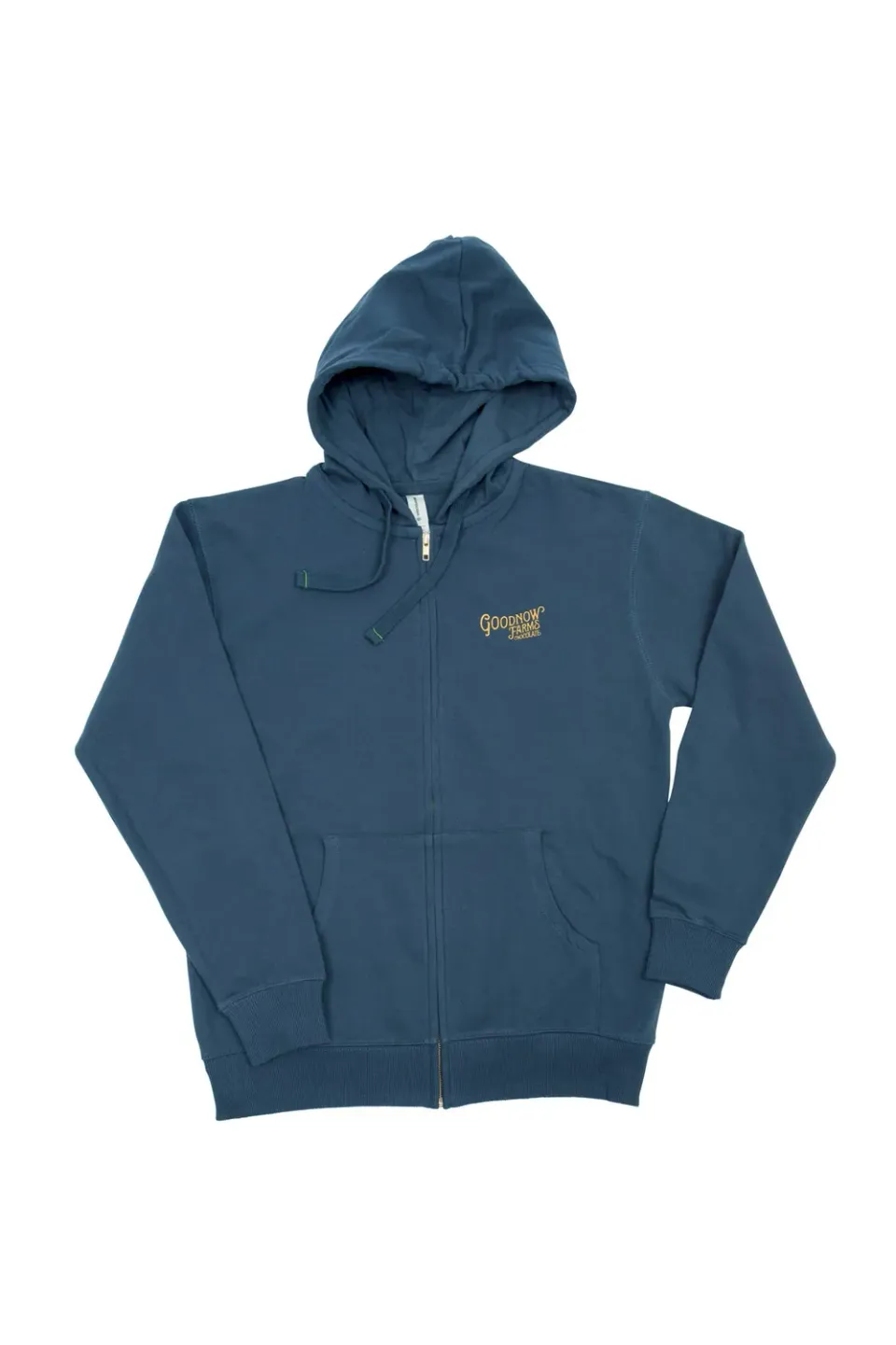 Goodnow Hoodie vest met rits dames en heren organic