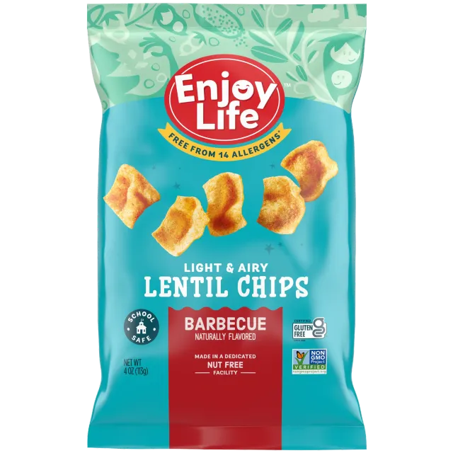 Enjoy Life Lentil Chips Barbecue linzenchips 113 g vegan