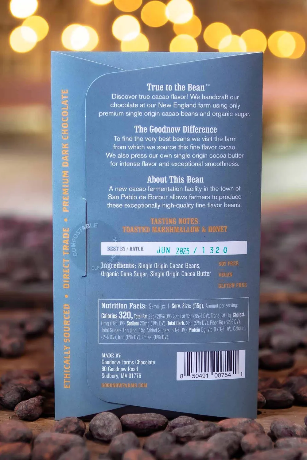 Goodnow Farms Boyacá 73% chocoladereep Colombia