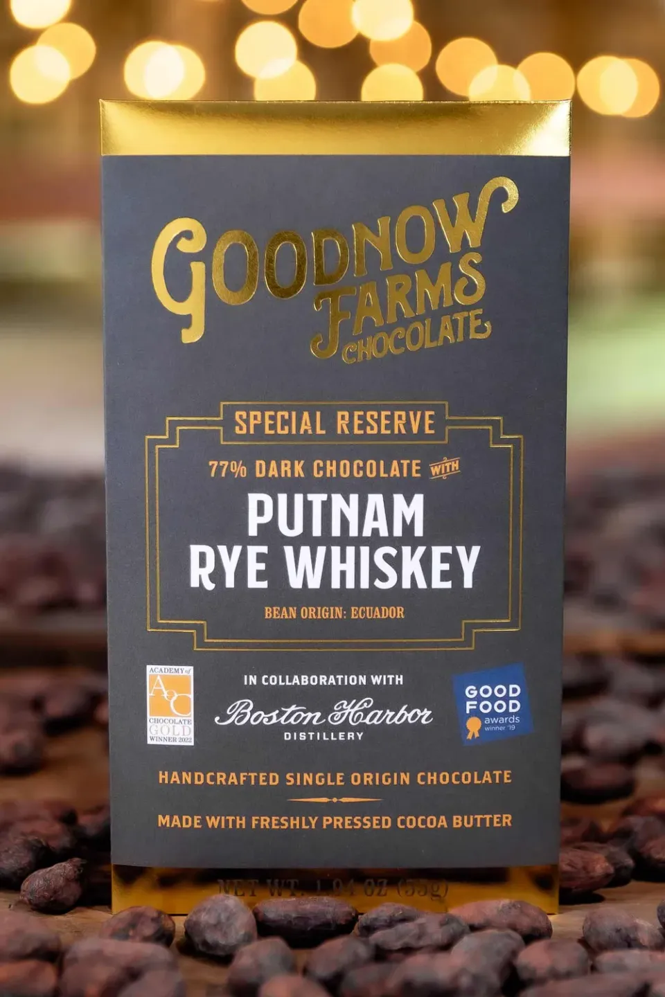 Goodnow Farms Special Reserve Putnam Rye Whiskey chocoladereep