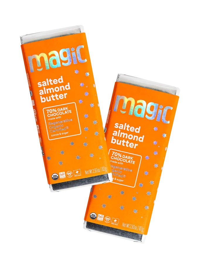 Magic Chocolate Salted Almond Butter pure chocoladereep 2-pack amandel