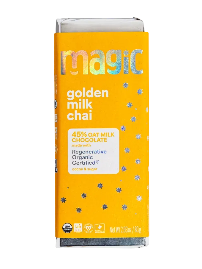 Magic Chocolate Golden Milk Chai chocoladereep 2-pack kurkuma
