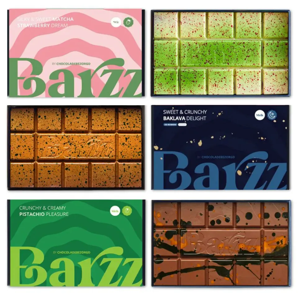 Barzz Mix Bundel chocoladerepen 3 stuks pistache