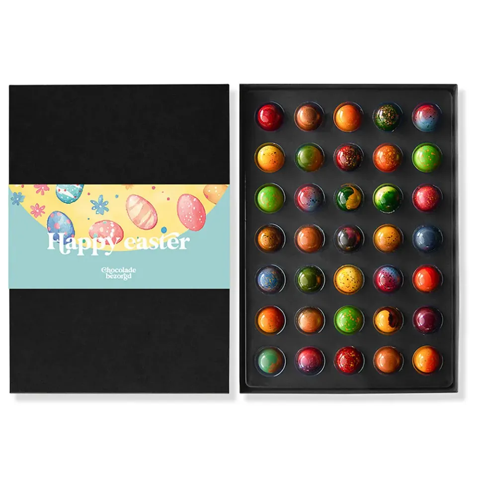 Chocoladebezorgd Paasbonbons 35 stuks bonbons cadeau alcoholvrij
