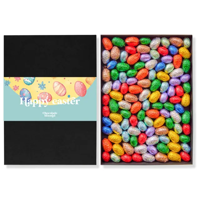 Chocoladebezorgd Luxe Paaseitjes 1,1 kg gevuld in folie