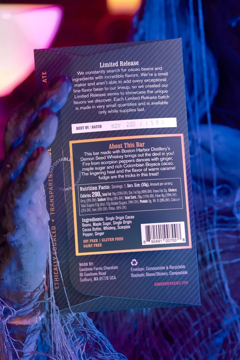 Goodnow Farms Limited Release Demon Seed Whiskey chocoladereep