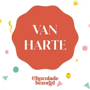 Chocoladebezorgd Van Harte bonbons cadeaudoos gemengd