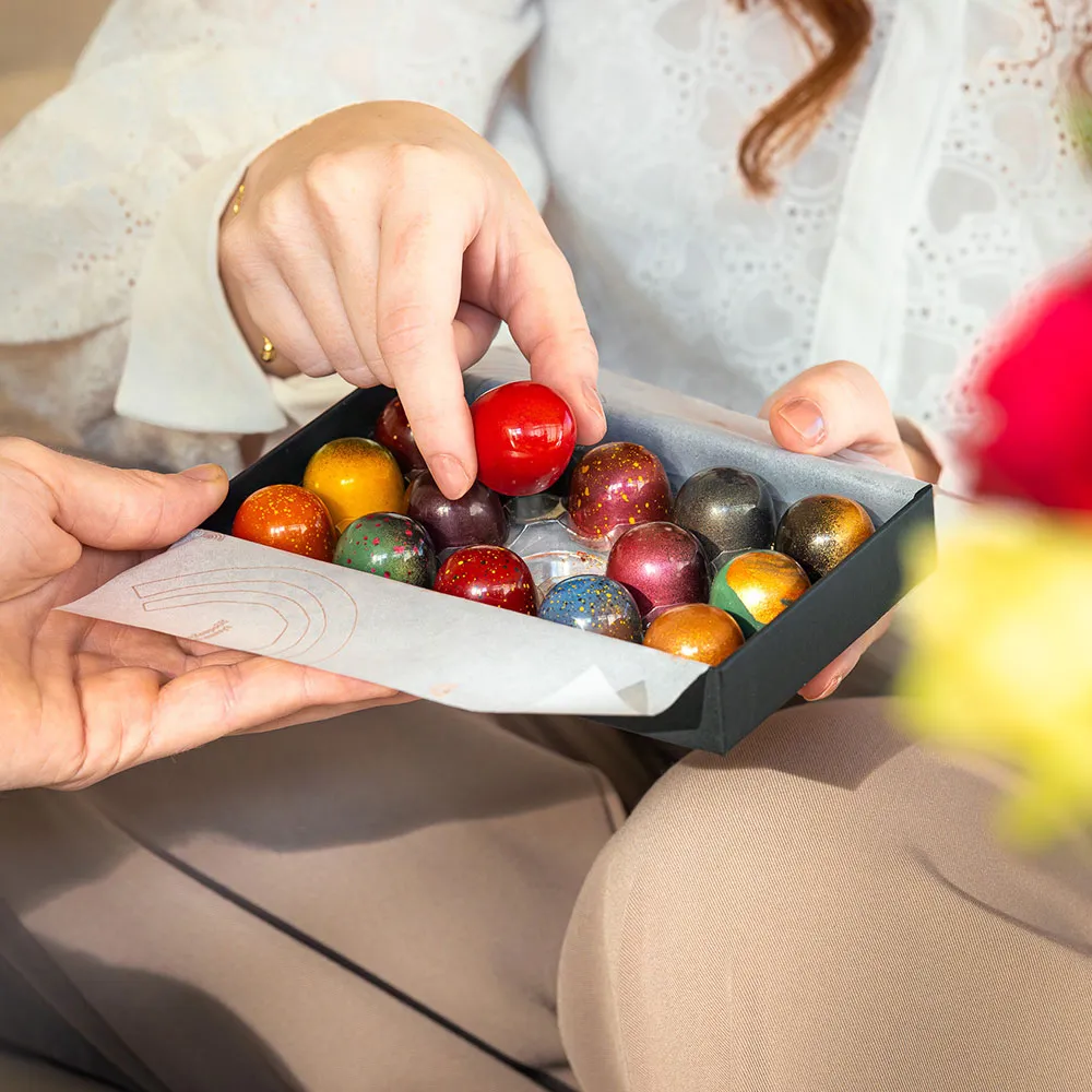 Chocoladebezorgd Valentijn bonbons 15 stuks alcoholvrij