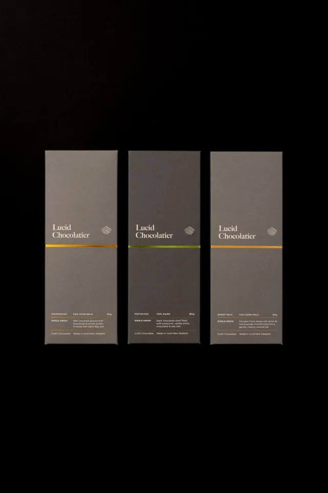 Lucid Chocolatier Inquisitive Sampler proefset 3 repen