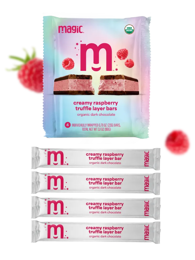 Magic Chocolate Raspberry Truffle chocoladereep 8x22g framboos
