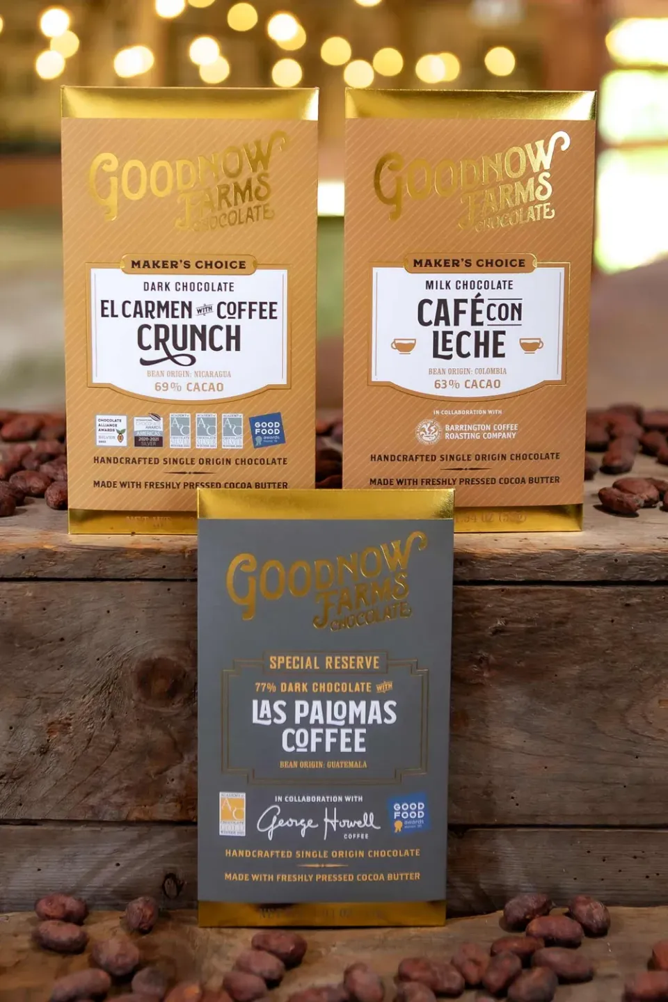 Goodnow Farms Coffee Collection chocoladeset 3 repen koffie