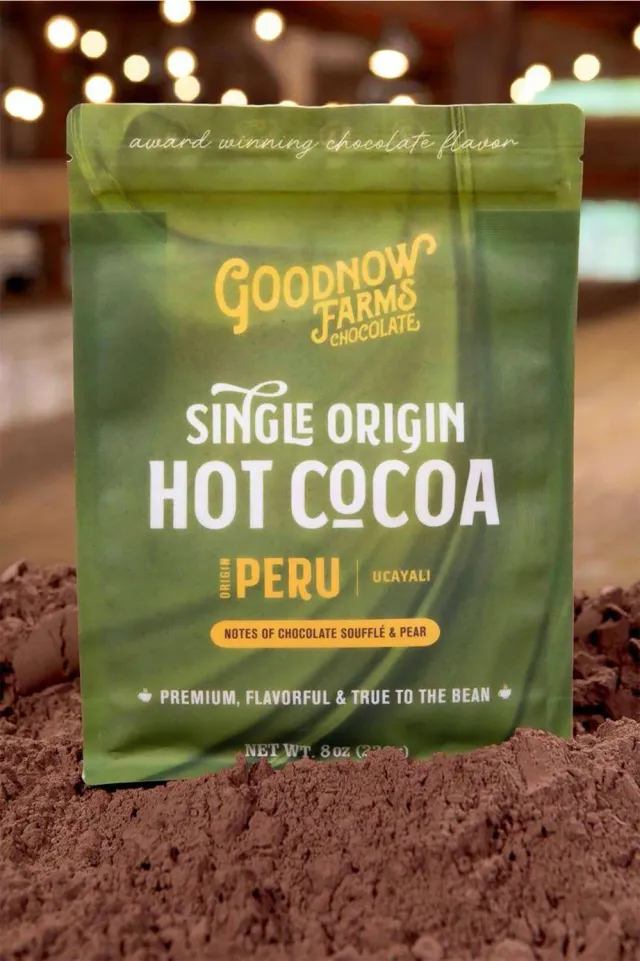 Goodnow Farms Ucayali warme chocolademelk single origin