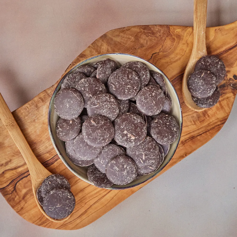 Chocoladebezorgd Chocoladedruppels Puur 1 kg Belcolade 53,5%