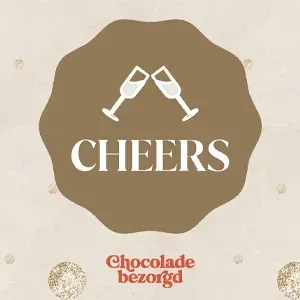 Chocoladebezorgd Cheers bonbons alcoholvrij proostcadeau