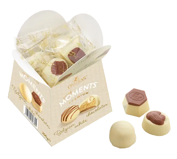 Ovidias Ballotin witte chocolade pralines 200g wit