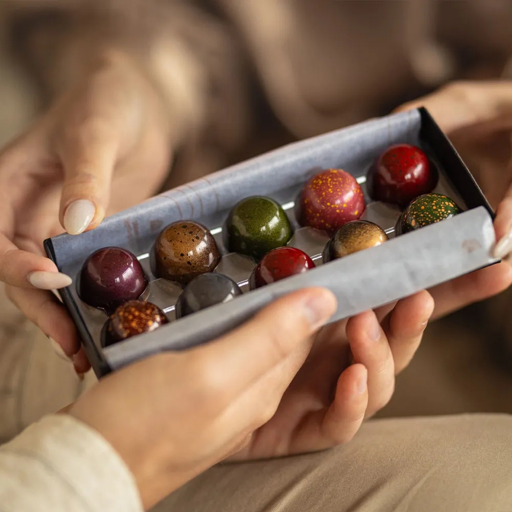 Chocoladebezorgd Nieuwjaarsbonbons Bonbons 10 stuks Alcoholvrij