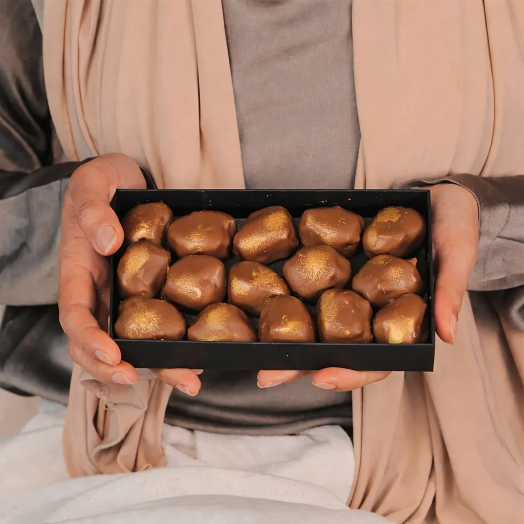 Chocoladebezorgd chocolade dadels melkchocolade 275 gram