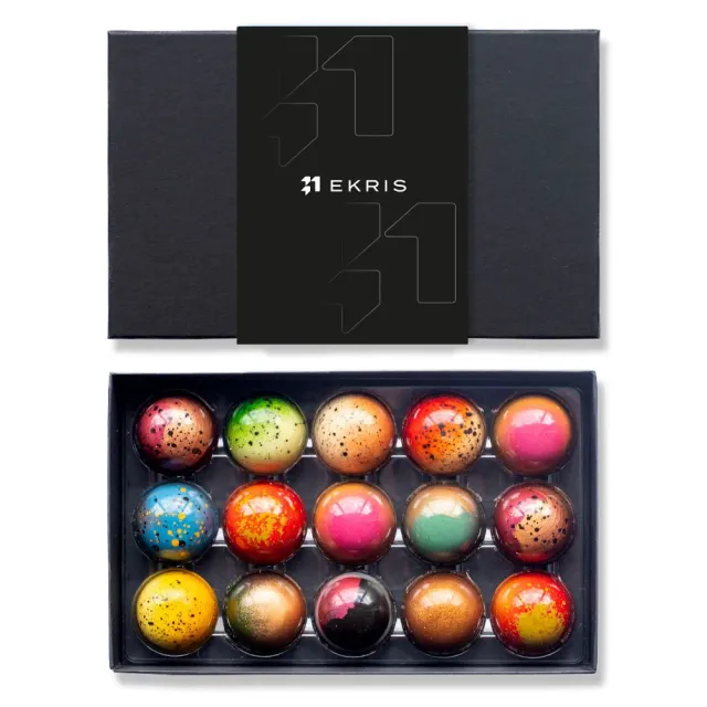 Chocoladebezorgd Ekris bonbons 15 stuks melk puur