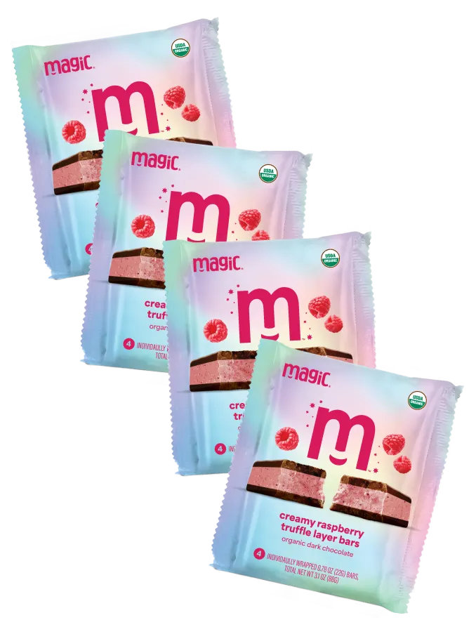 Magic Chocolate Raspberry Truffle chocoladereep 8x22g framboos