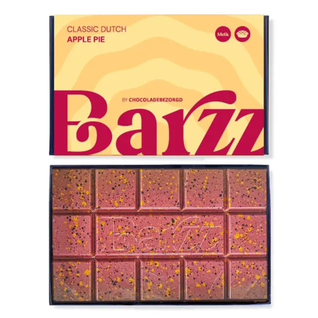 Barzz Appeltaart melkchocoladereep 220 gram