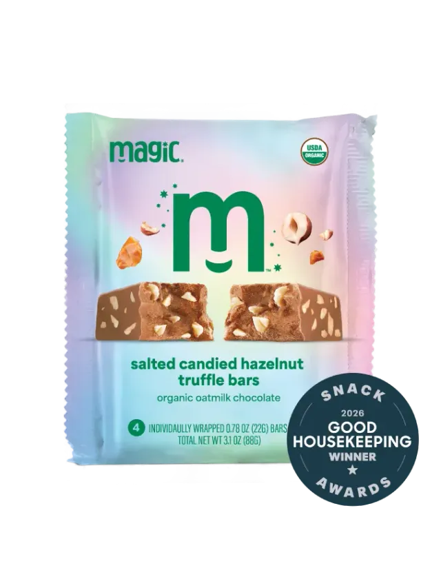 Magic Chocolate Salted Hazelnut truffelreep 8x22g haver gezouten