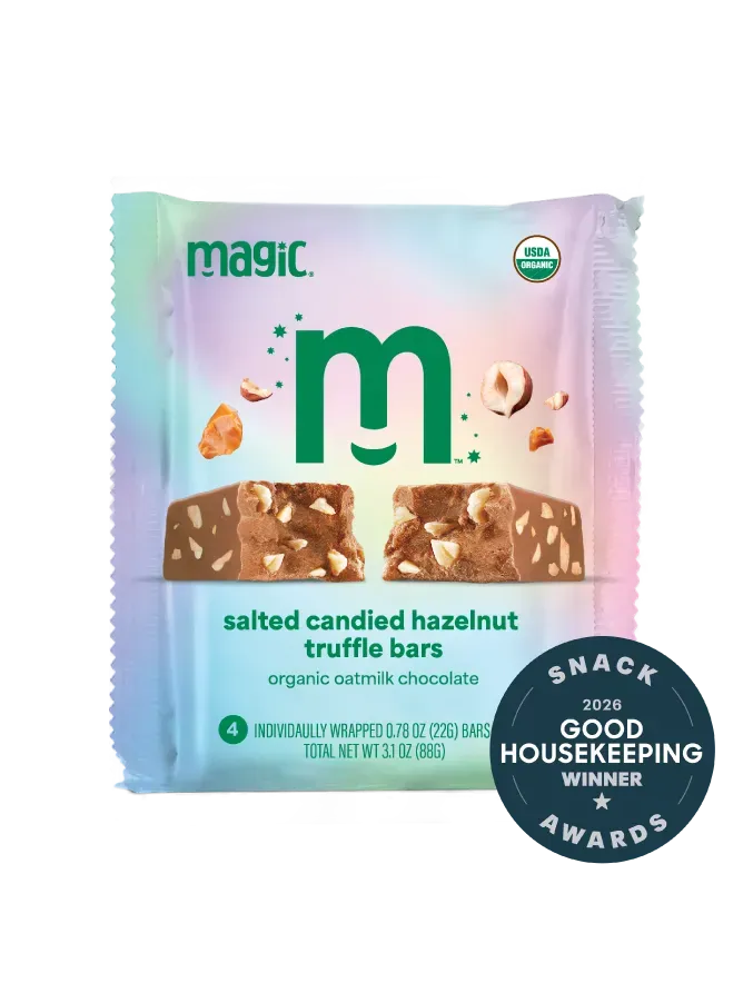 Magic Chocolate Salted Hazelnut truffelreep 8x22g haver gezouten