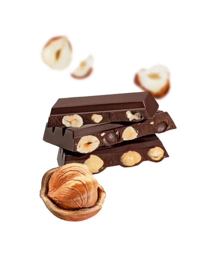 Magic Chocolate Hazelnoot 70% pure chocoladereep hele noten