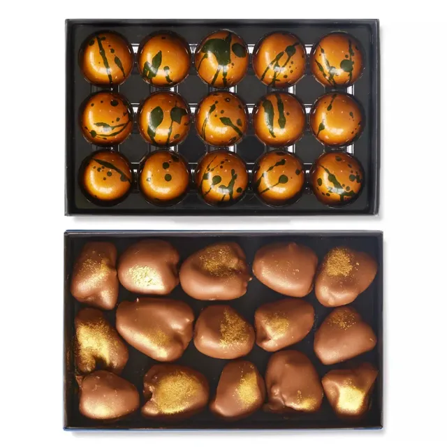 Chocoladebezorgd Dubai dadels & bonbons pistache knafeh 15 stuks