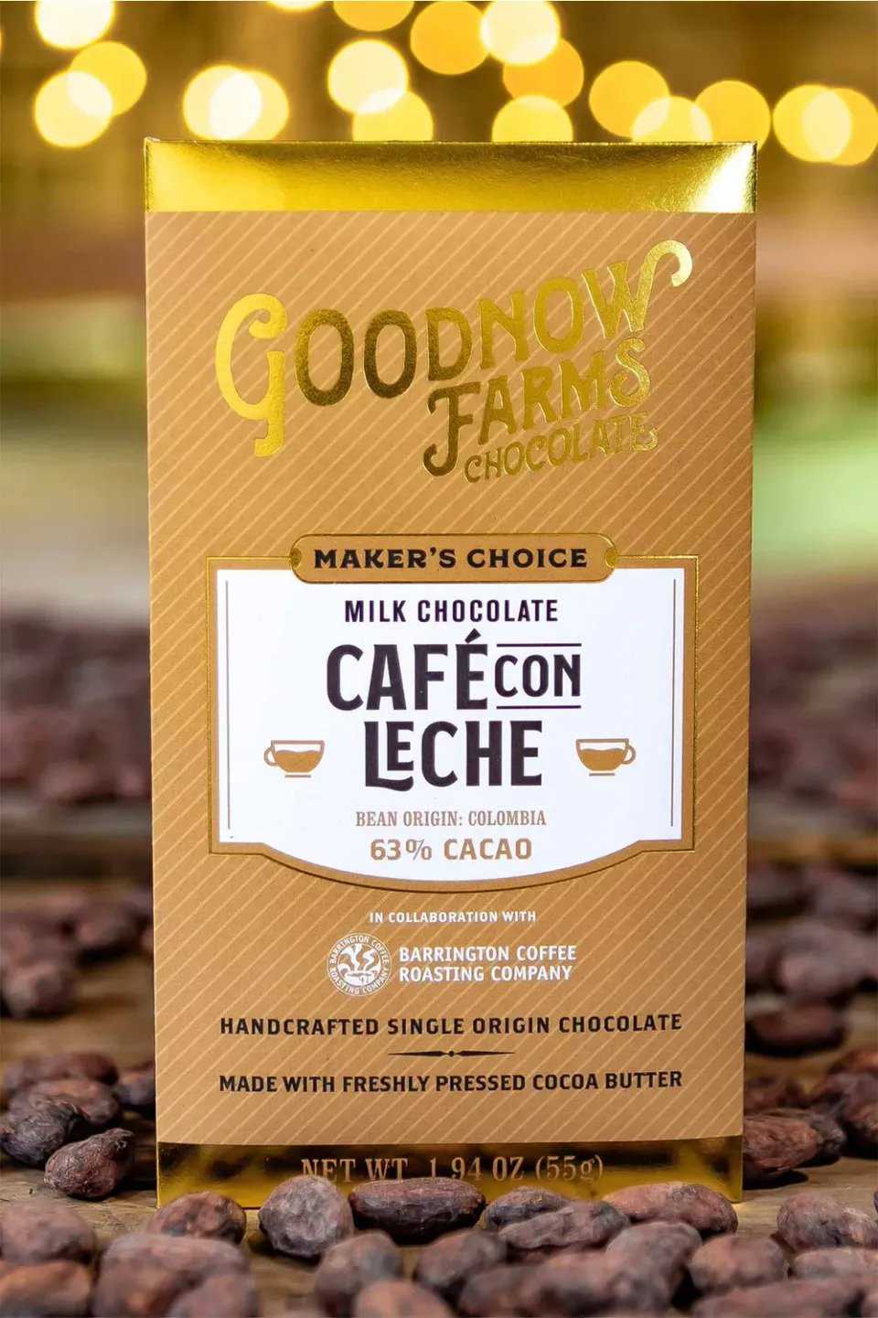 Goodnow Farms Maker's Choice Cafe con Leche chocoladereep koffie