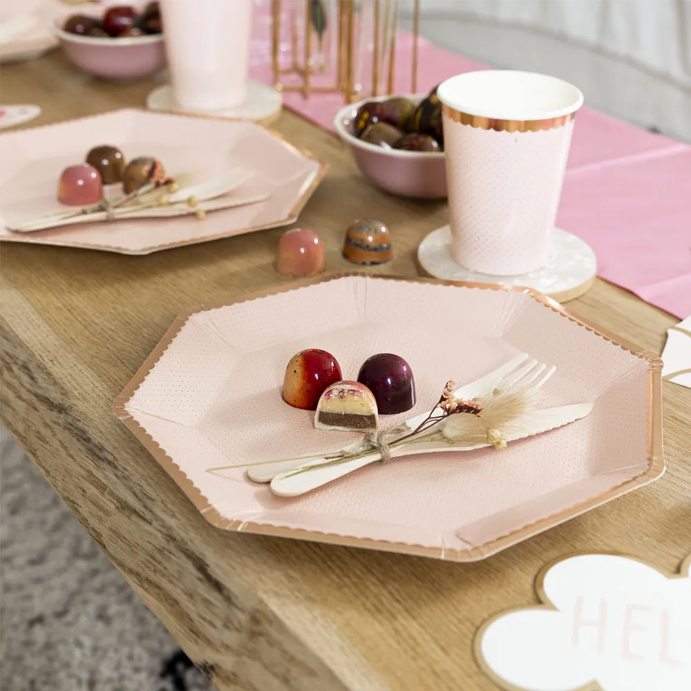 Chocoladebezorgd Geboorte roze bonbons 15 stuks
