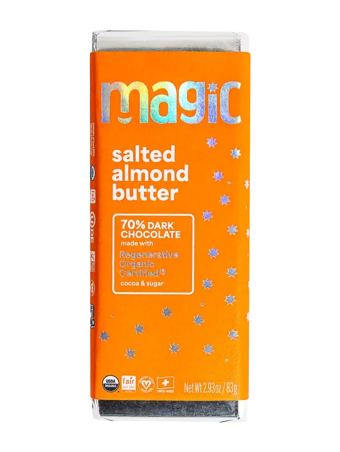Magic Chocolate Salted Almond Butter pure chocoladereep 2-pack amandel