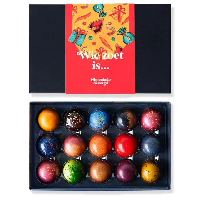 Chocoladebezorgd Sinterklaas bonbons 15 stuks alcoholvrij